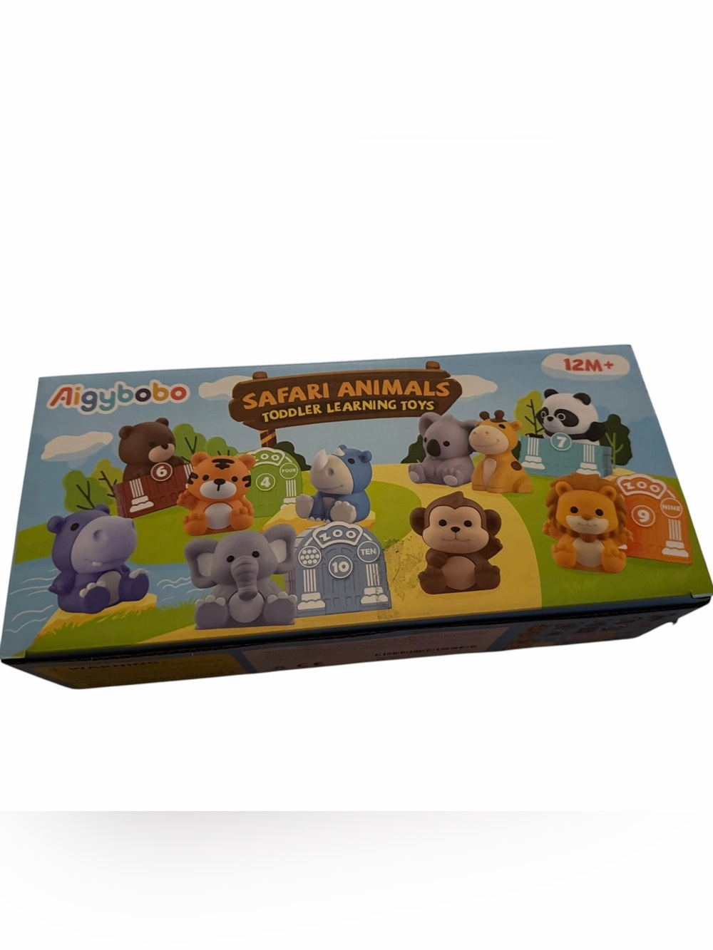 Aigybobo Safari Animals Toddler Learning Toys Matching Sorter 12M+